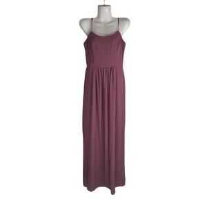 DB Studio Celebrate Women's Scoop Neck Smocked Maxi Dress Pink Size 8 NWT